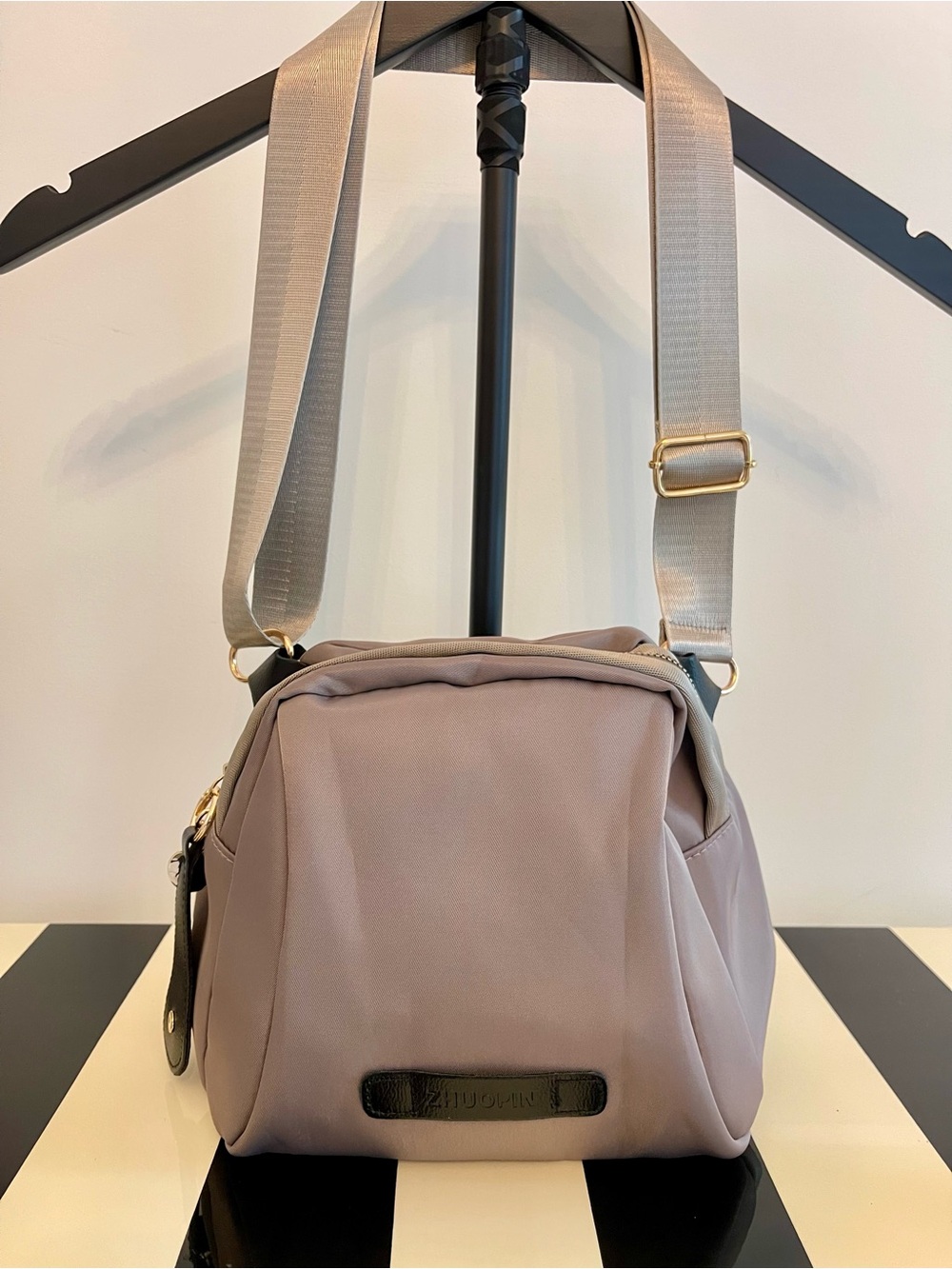 Taupe Grey Crossbody Bag